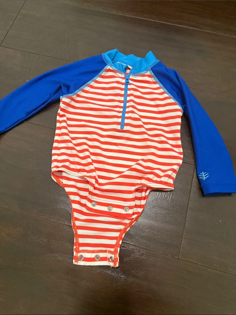 Coolibar baby Long-Sleeve Rash Guard One-Piece Swimsuit